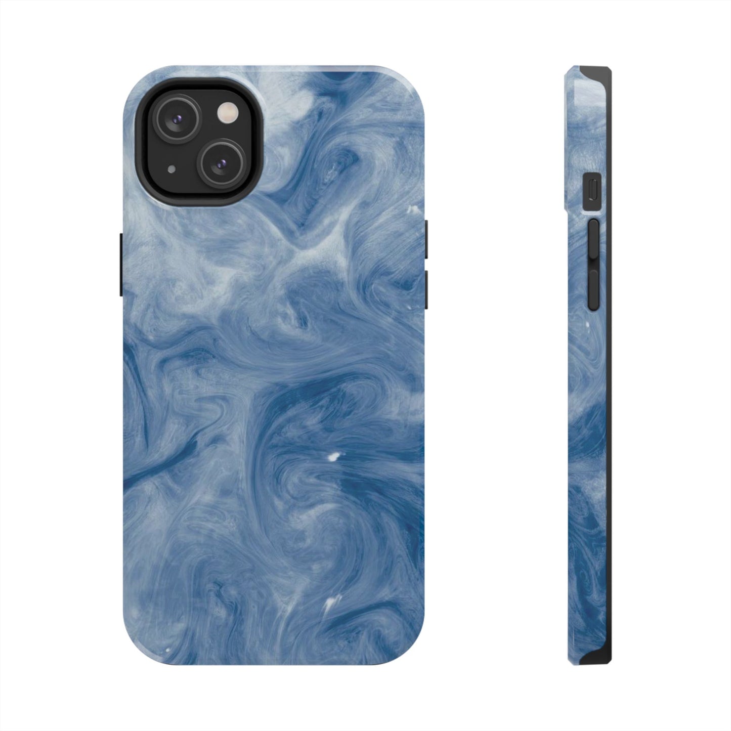 Marble Blue Tough Phone Cases, Phone Protection, Unique Design, Fashion Accessory, Gift for Her, Trendy Smartphone Cover