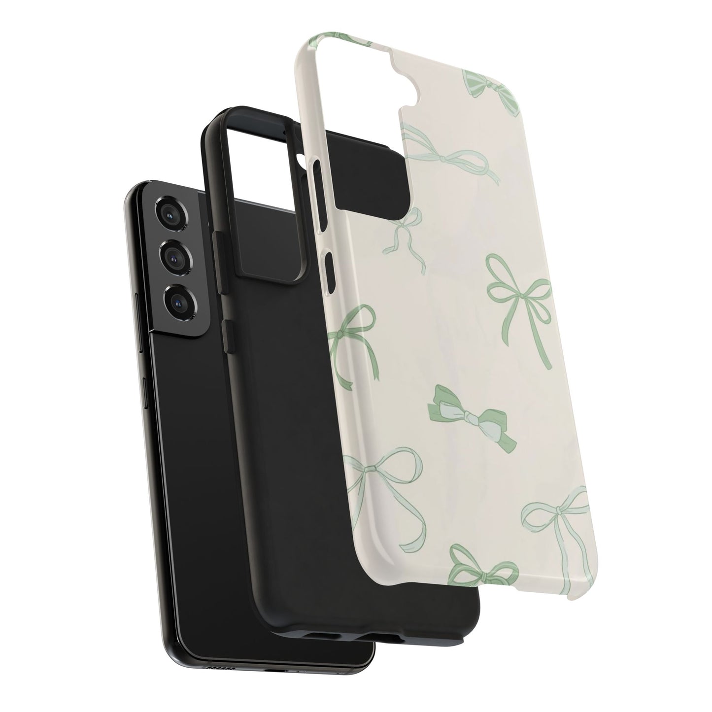 Delicate Bow Phone Cases, Floral Phone Covers, Cute Tech Accessories, Gift for Her, Pastel Aesthetic, Birthday Gifts