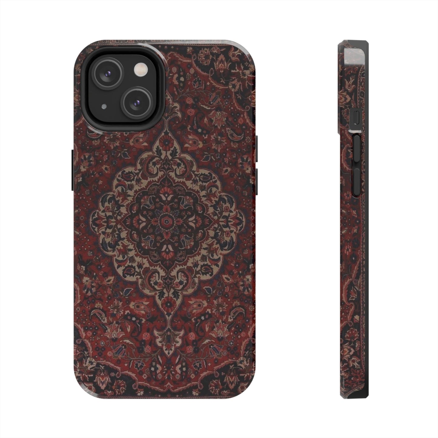 Bohemian Rug Pattern Tough Phone Case, Boho Chic Accessory, Stylish Phone Protection, Unique Gift Idea, Trendy Tech Gear