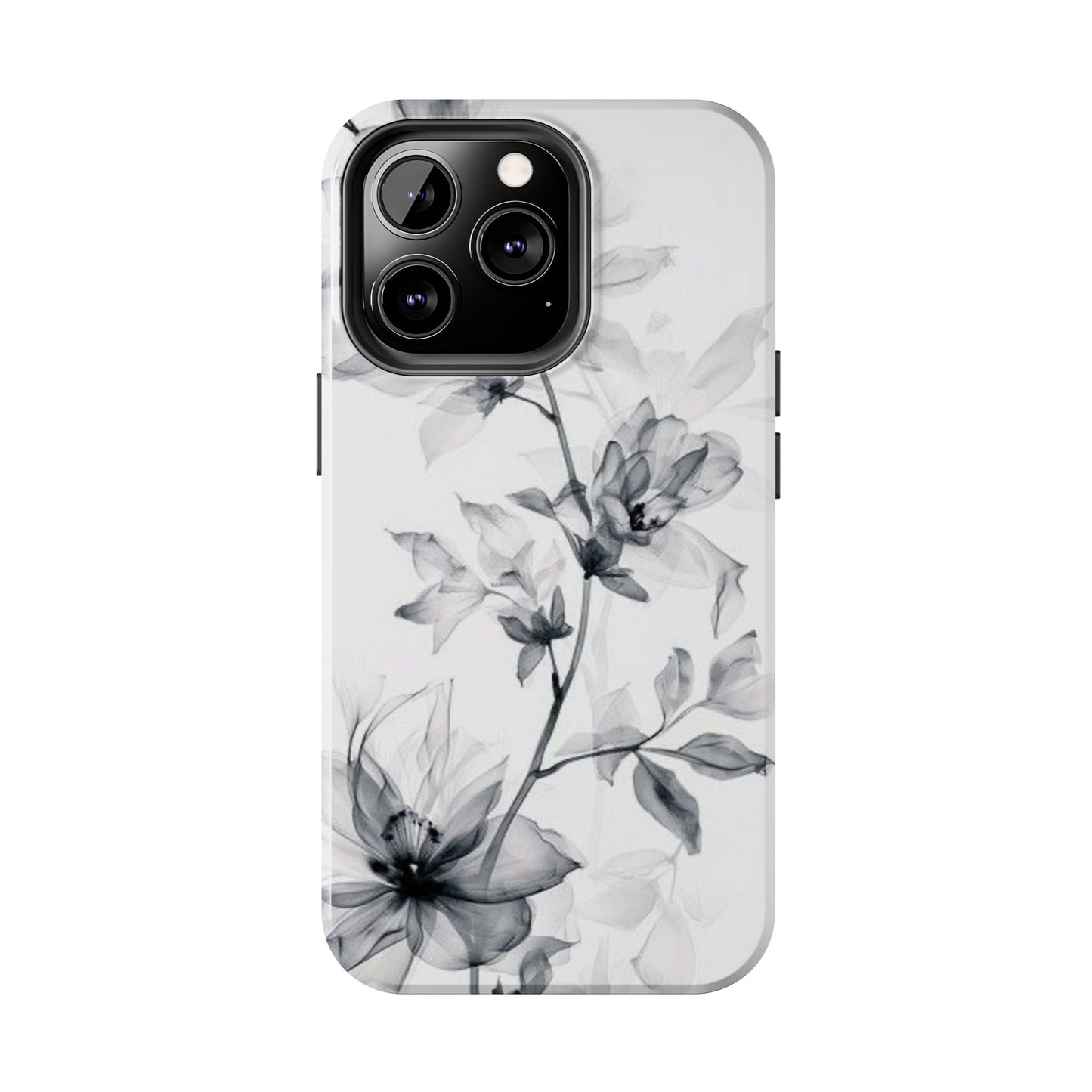 Elegant Floral Tough Phone Cases, Durable Phone Cover, Gift for Her, Protective Case, Floral Design, Stylish Accessory