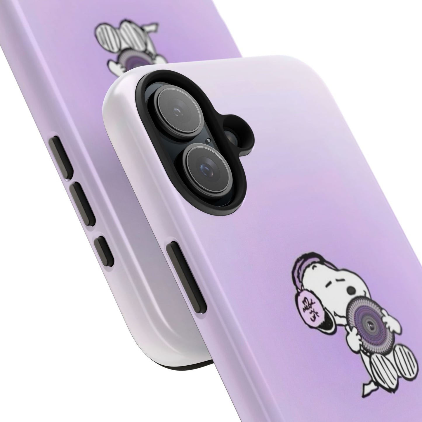 Snoopy Music Lover Phone Case, Cute Tough Phone Case, Gifts for Music Lovers, Cartoon Phone Covers, Vibrant Phone Accessories
