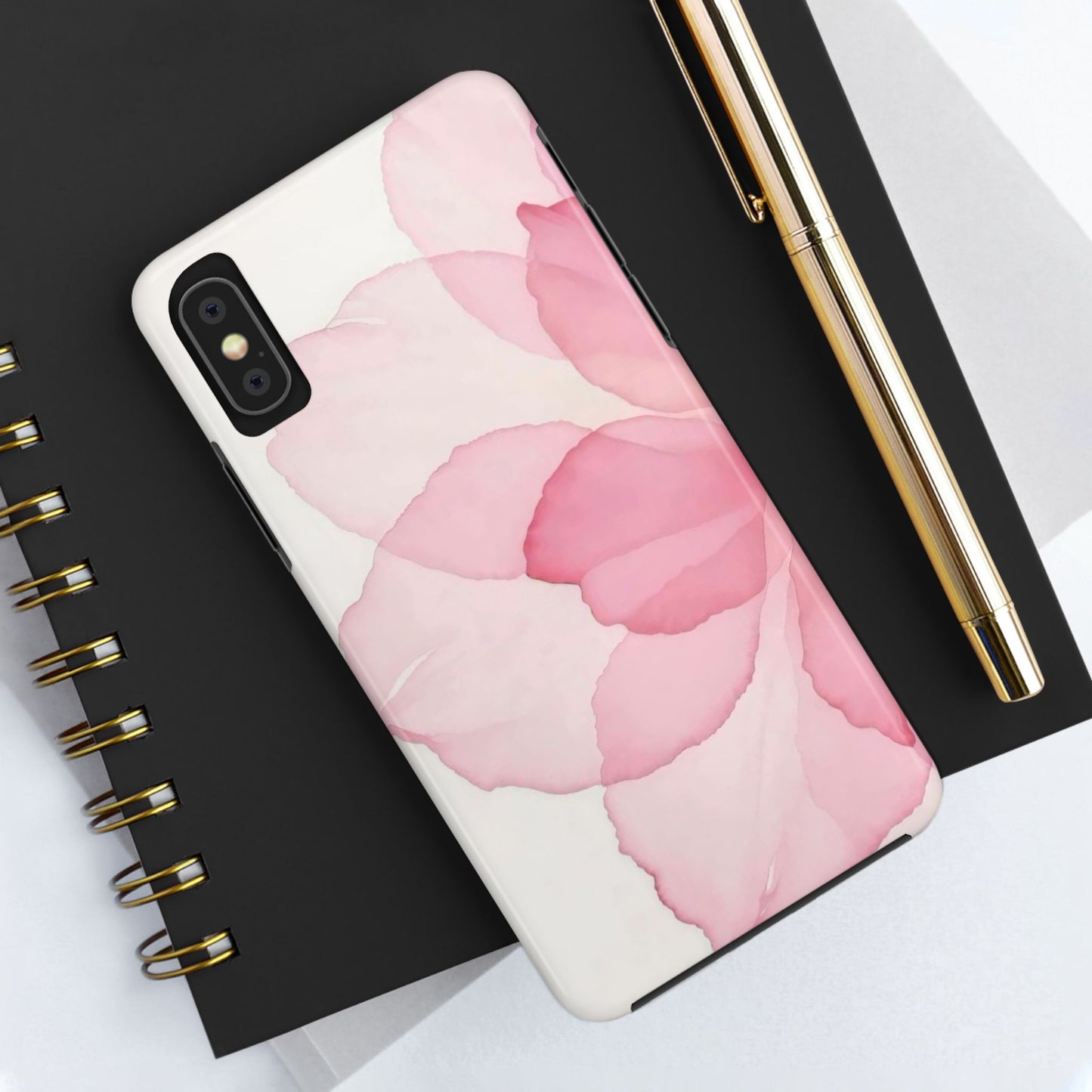 Floral Tough Phone Cases, Durable Phone Cover, Pink Flower Design, Gift for Her, Elegant Phone Accessory, Protect Your Phone