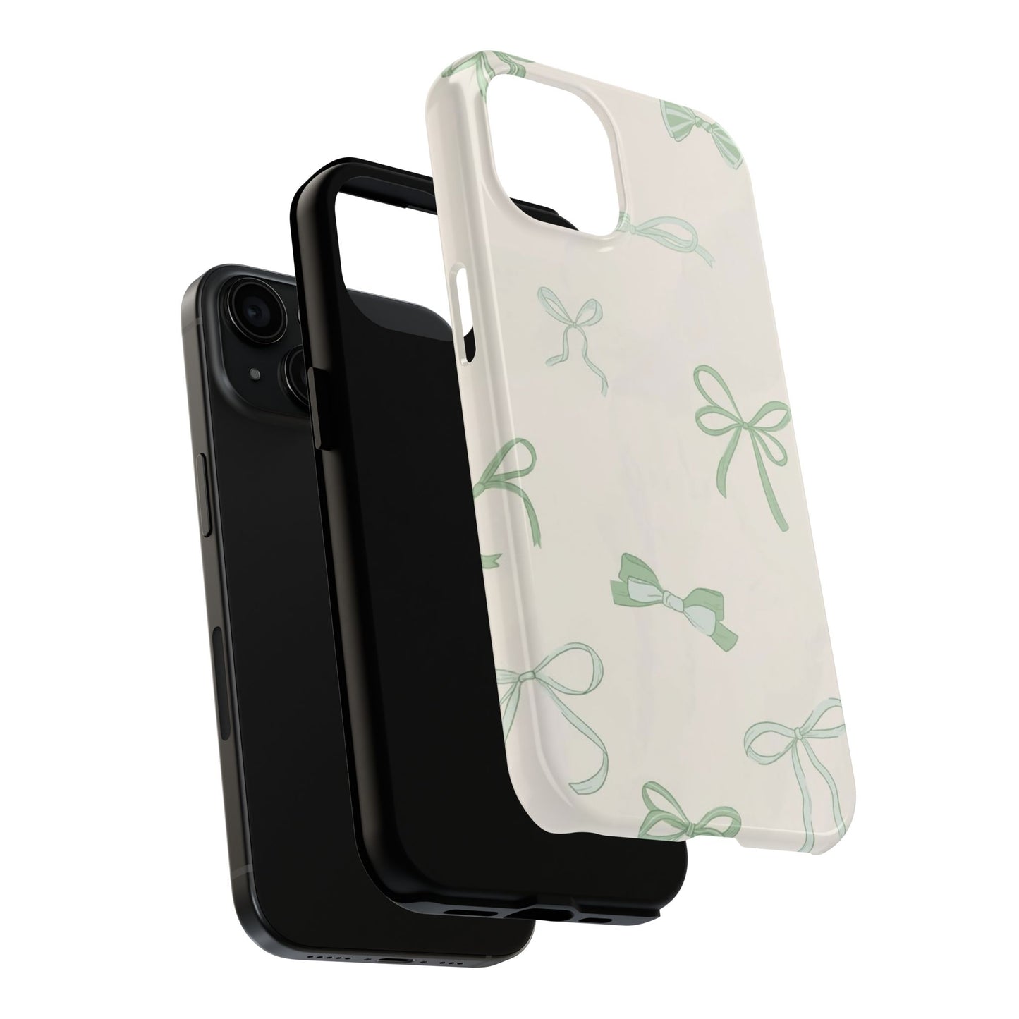Delicate Bow Phone Cases, Floral Phone Covers, Cute Tech Accessories, Gift for Her, Pastel Aesthetic, Birthday Gifts