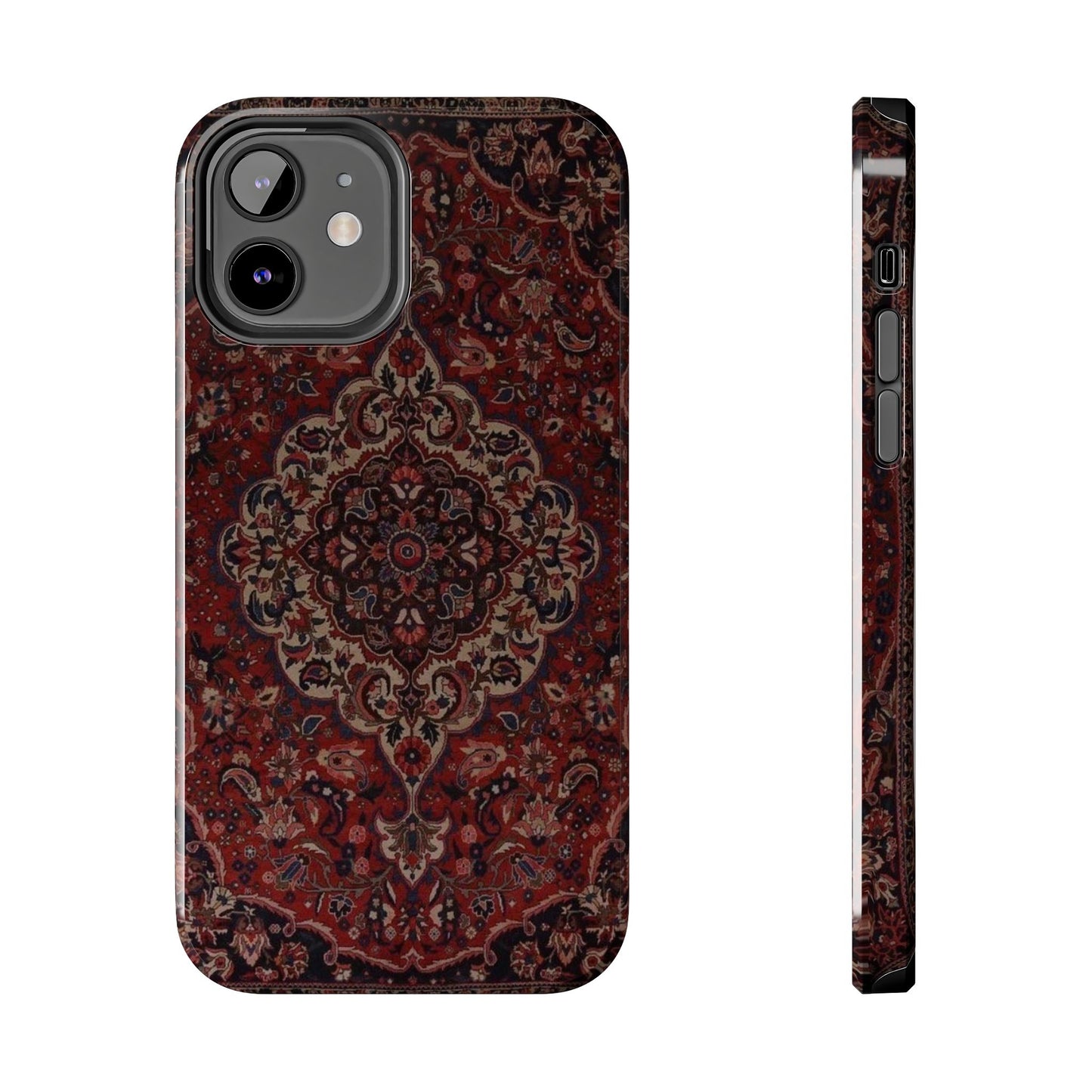 Bohemian Rug Pattern Tough Phone Case, Boho Chic Accessory, Stylish Phone Protection, Unique Gift Idea, Trendy Tech Gear