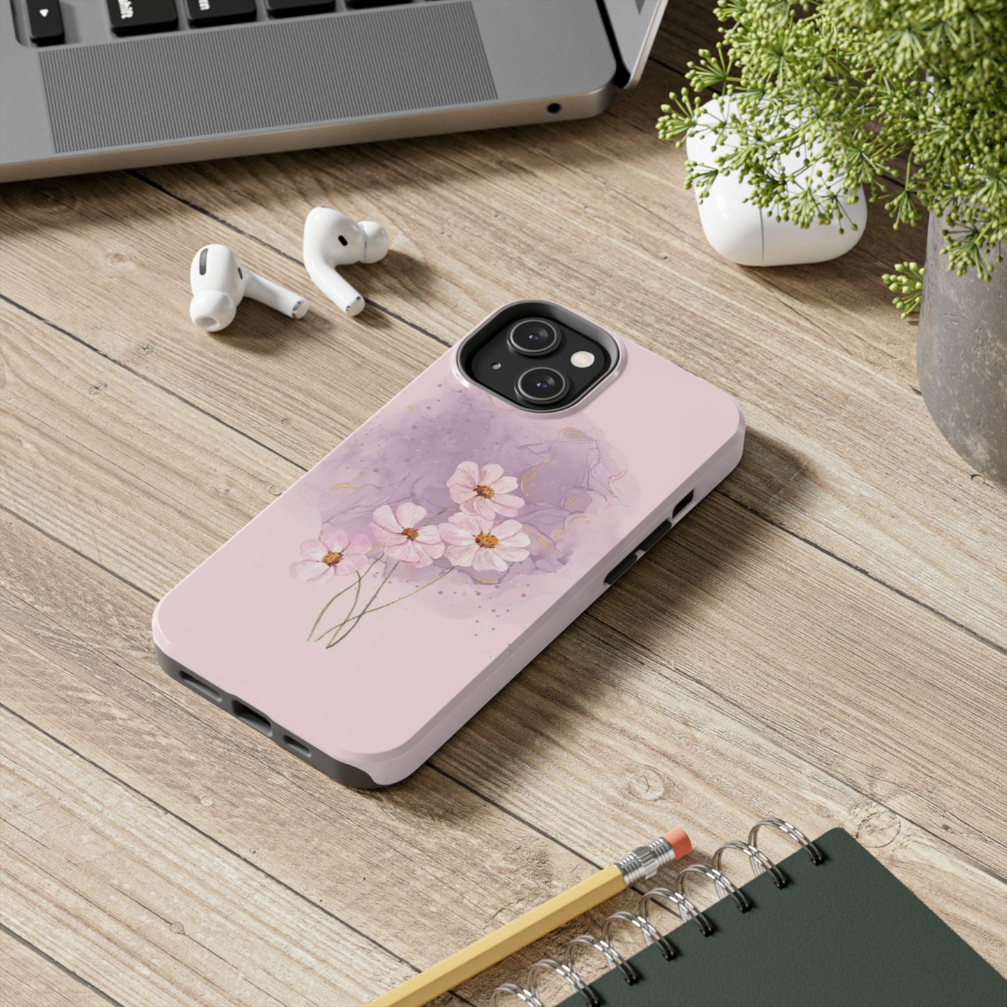 Floral Tough Phone Cases, Protective Phone Cover, Flower Design Case, Stylish Gift for Her, Mother’s Day, Birthday Present