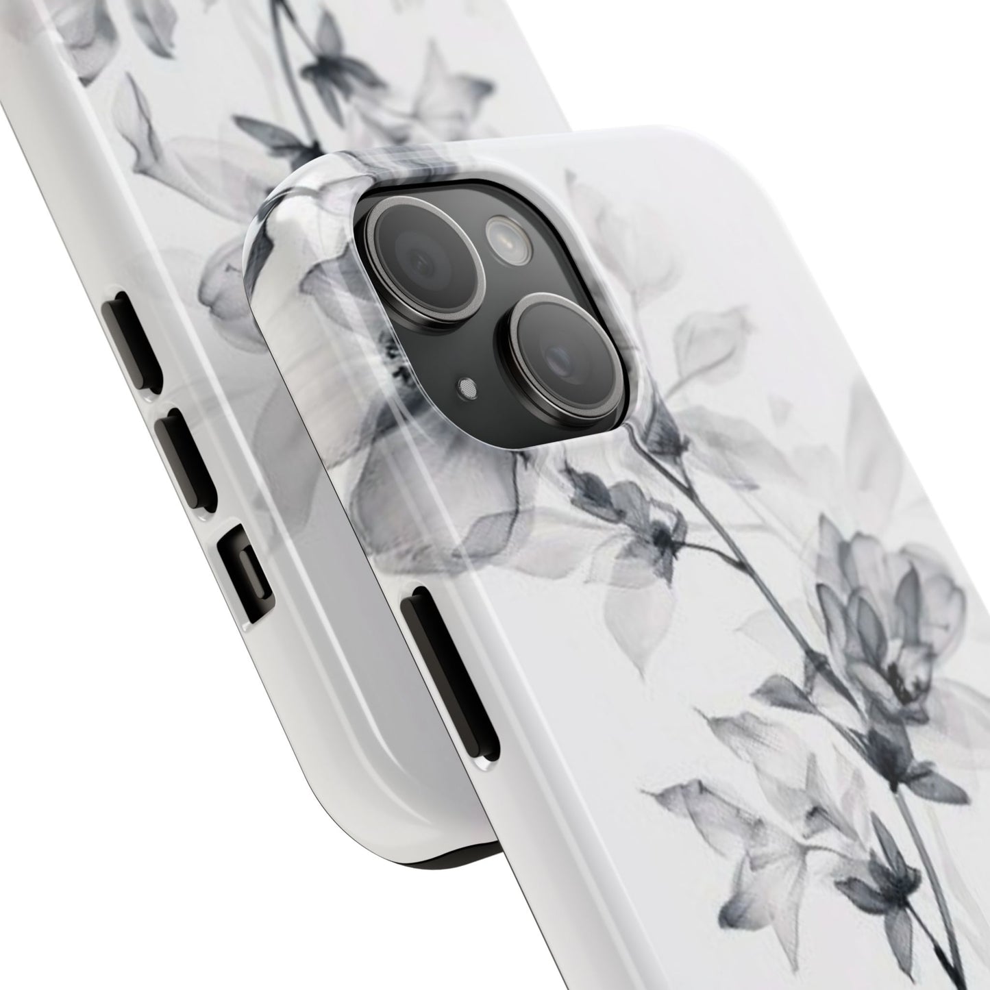 Elegant Floral Tough Phone Cases, Durable Phone Cover, Gift for Her, Protective Case, Floral Design, Stylish Accessory