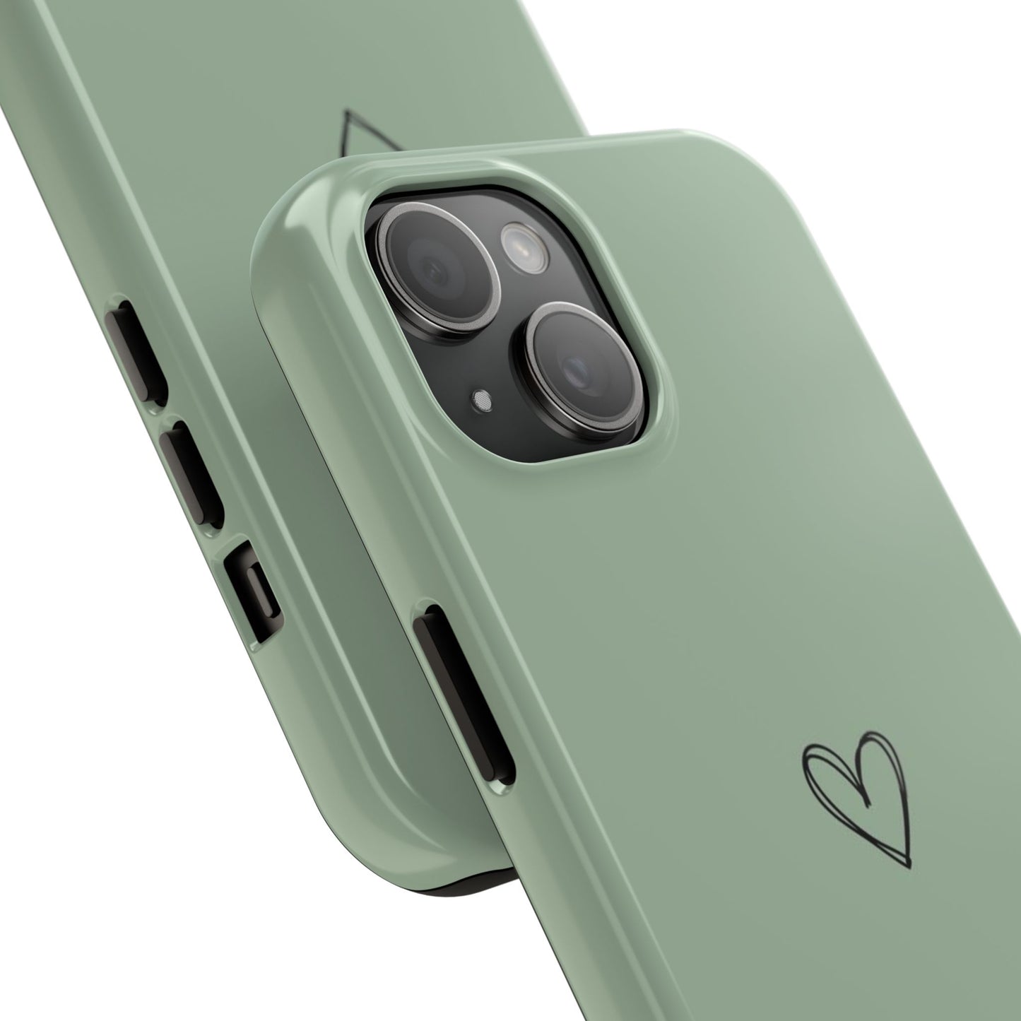 Stylish Tough Phone Cases with Heart Design, Cute Mobile Covers, Unique Gifts for Him/Her, Durable Accessories, Birthday/Friends/Valentine's