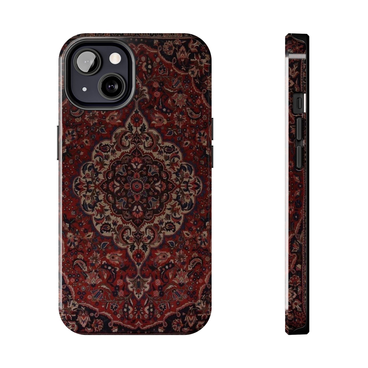 Bohemian Rug Pattern Tough Phone Case, Boho Chic Accessory, Stylish Phone Protection, Unique Gift Idea, Trendy Tech Gear