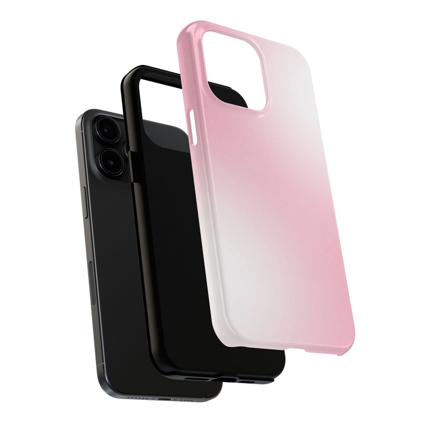 Stylish Tough Phone Cases, Durable Phone Covers, Pink Gradient Phone Case, Gift for Her, Trendy Phone Accessories