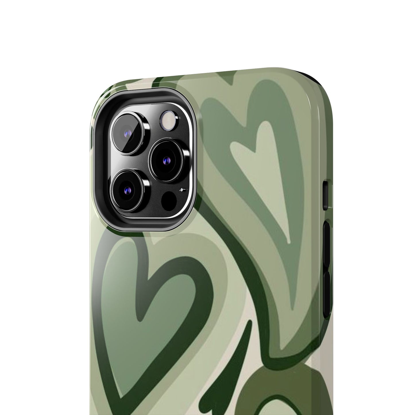 Heartfelt Patterned Tough Phone Cases, Cute Phone Cases, Gift for Her, Valentine's Day, Trendy Accessories, Nature-Inspired Design