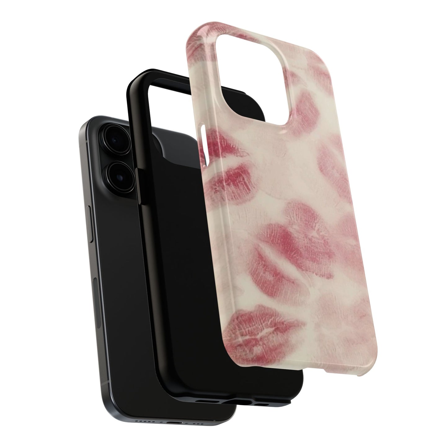 Stylish Kiss Print Phone Cases | Chic Mobile Covers for Trendy Users, Gift for Her, Protective Case, Birthday Present, Valentine's Day