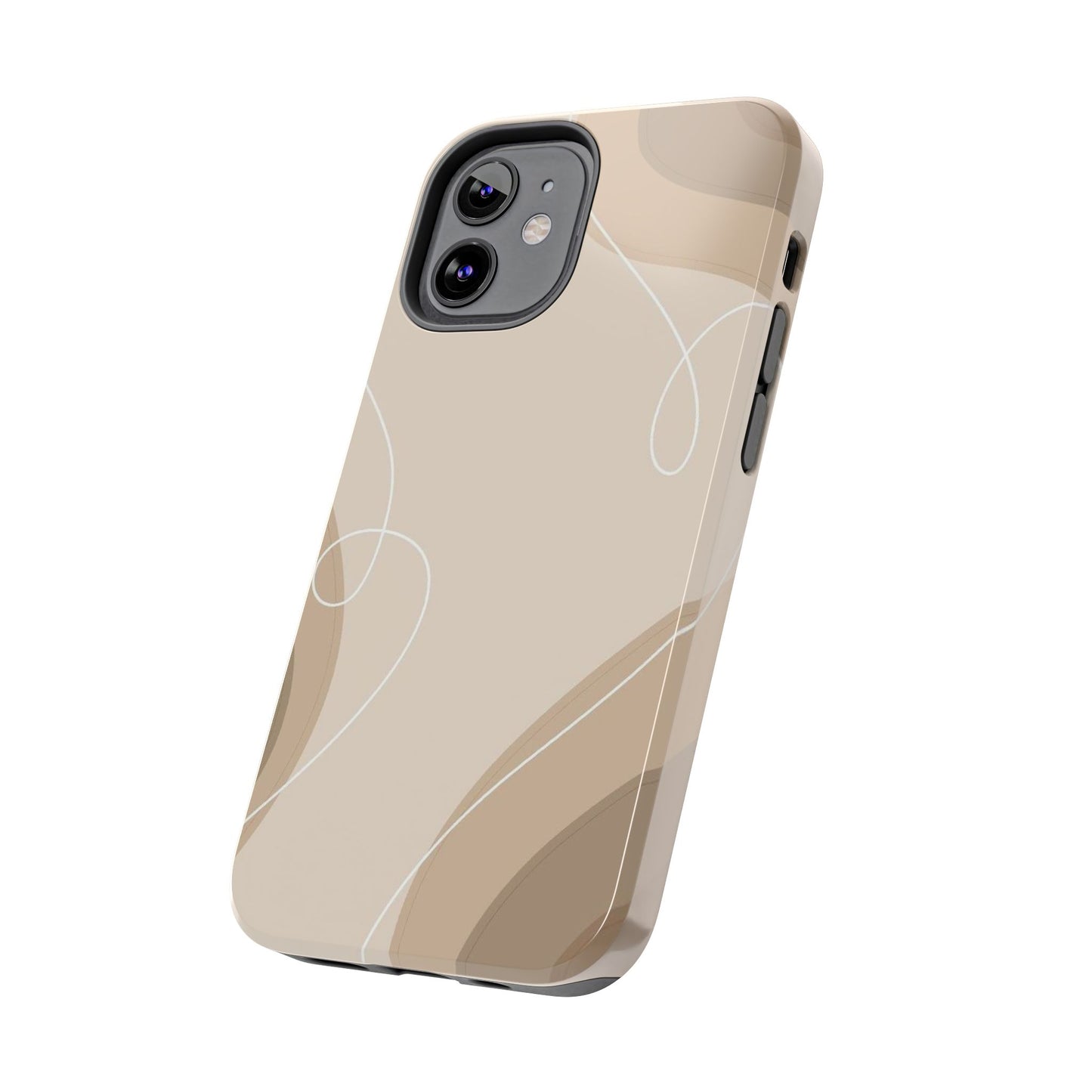 Abstract Wave Tough Phone Cases, Modern Phone Covers, Stylish Protective Cases, Gift for Her, Minimalist Design