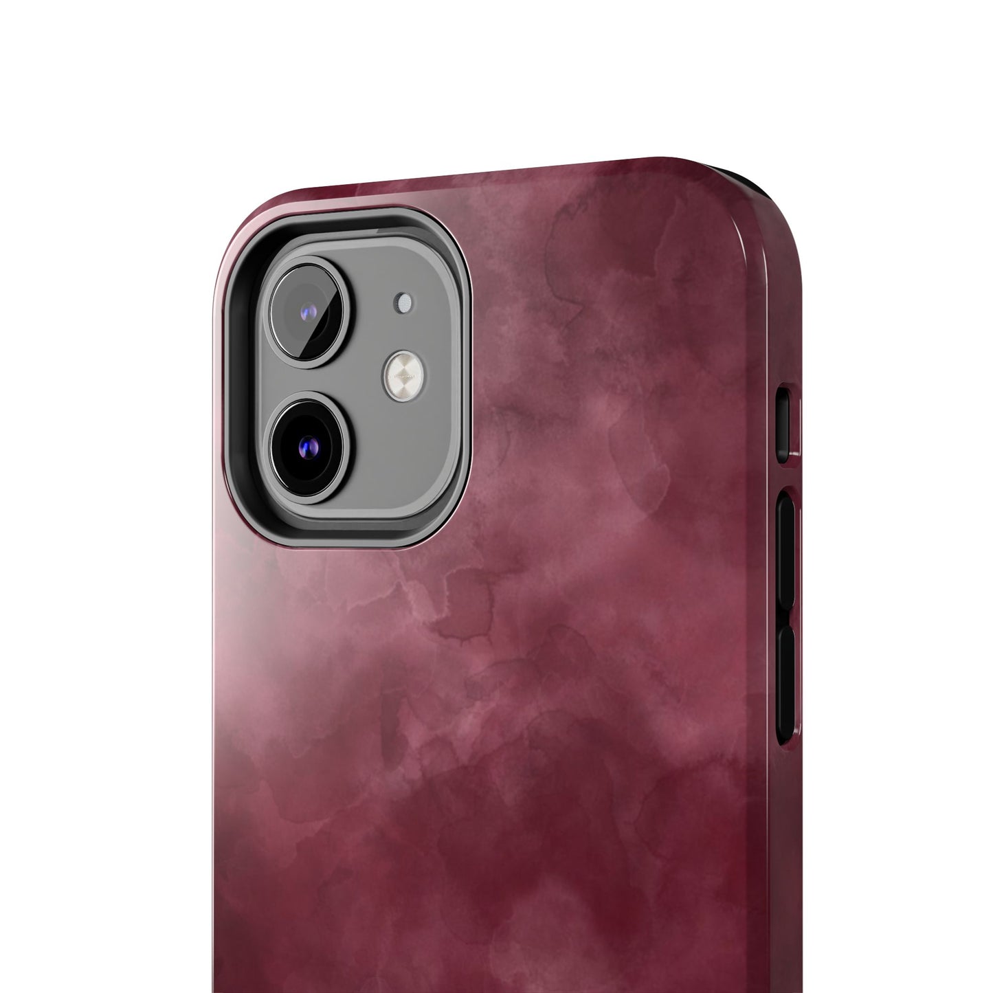 Elegant Burgundy Tough Phone Cases, Stylish Phone Cover, Durable Phone Protector, Unique Gift, Trendy Tech Accessories
