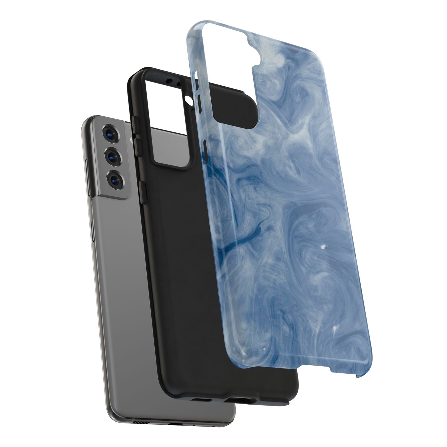 Marble Blue Tough Phone Cases, Phone Protection, Unique Design, Fashion Accessory, Gift for Her, Trendy Smartphone Cover