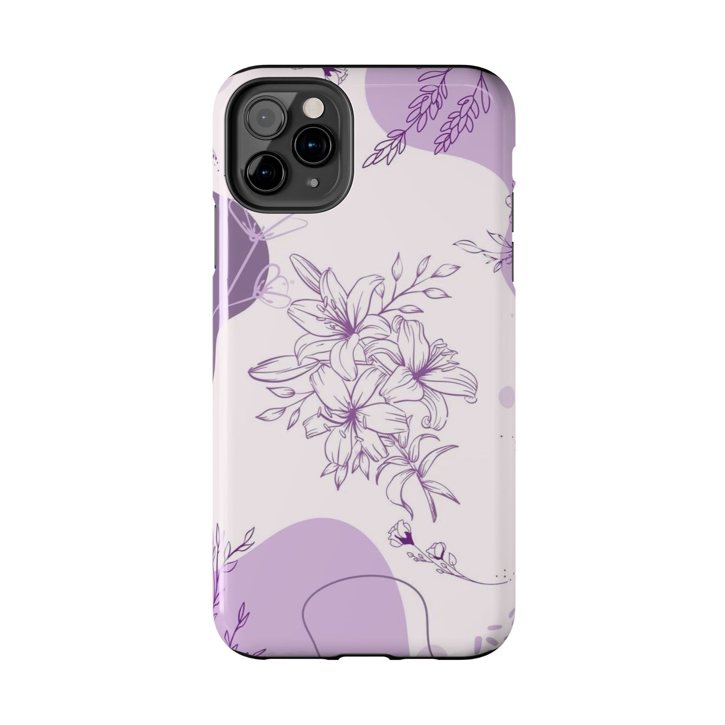 Stylish Floral Tough Phone Cases - Durable Floral Design for Women, Gift for Her, Phone Protection, Nature-Inspired Tech Accessories