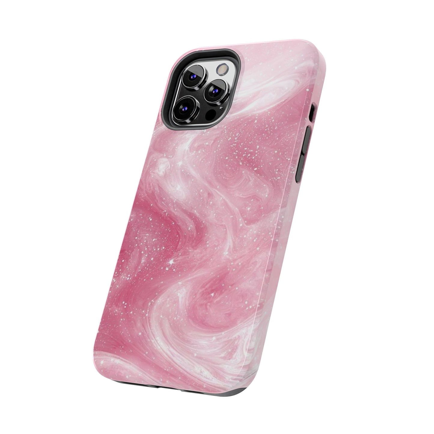 Stylish Tough Phone Cases - Pink Marble Design, Phone Cover for Women, Durable Protection, Trendy Gift, Birthday Present, Everyday Use