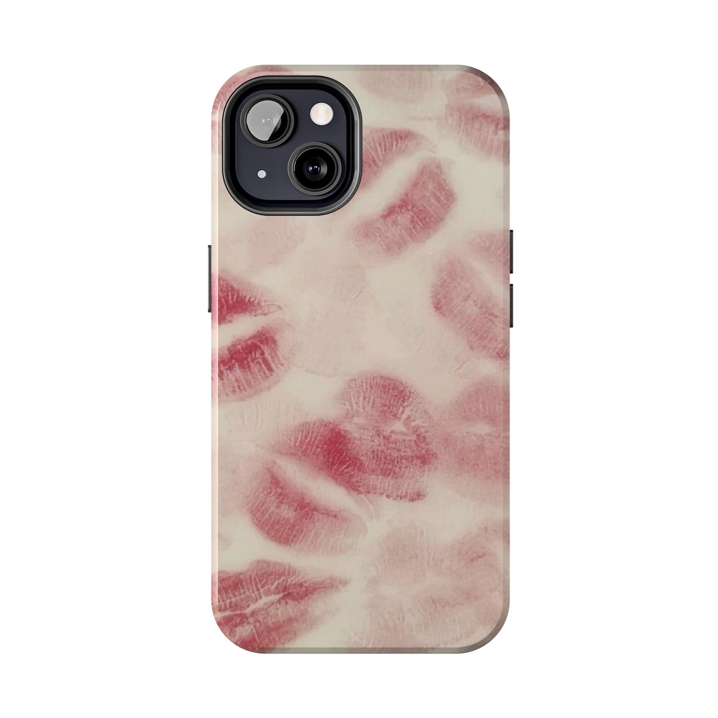 Stylish Kiss Print Phone Cases | Chic Mobile Covers for Trendy Users, Gift for Her, Protective Case, Birthday Present, Valentine's Day