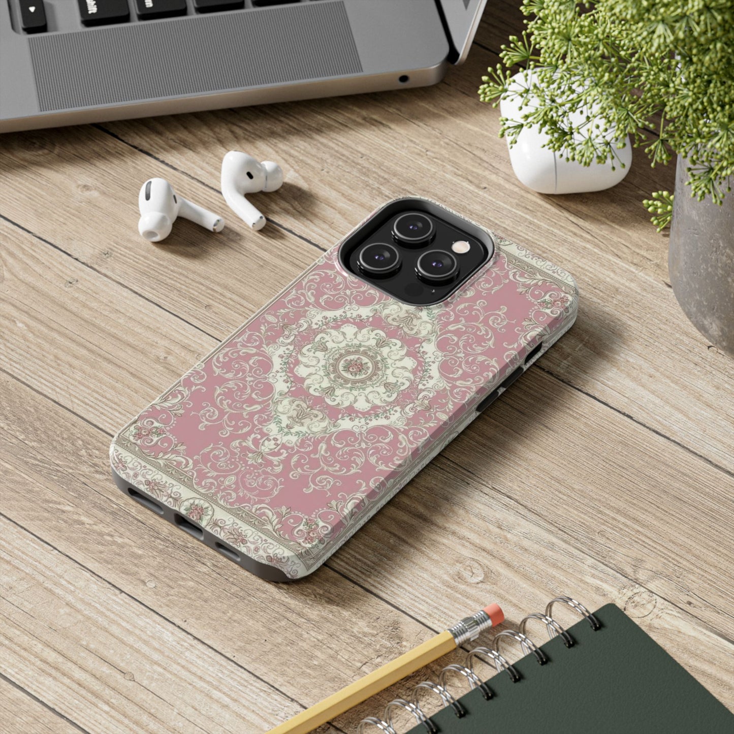 Elegant Floral Tough Phone Cases, Stylish Phone Covers, Durable Tech Accessories, Decorative Phone Protection, Trendy Gift for Her