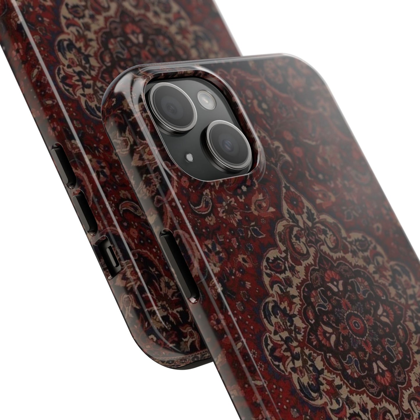 Bohemian Rug Pattern Tough Phone Case, Boho Chic Accessory, Stylish Phone Protection, Unique Gift Idea, Trendy Tech Gear