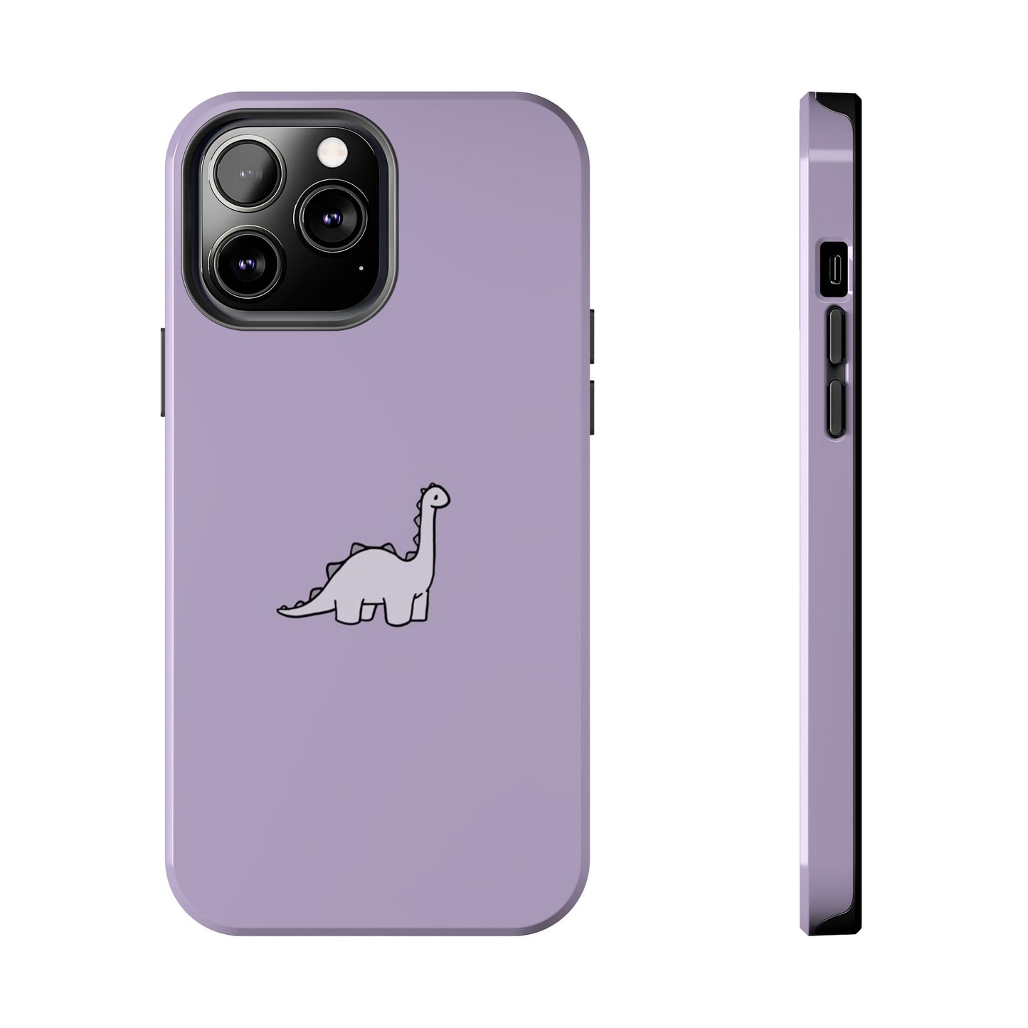 Cute Dinosaur Tough Phone Cases, Kid-Friendly Phone Covers, Dinosaur Gifts for Kids, Purple Phone Accessories, Durable Cases