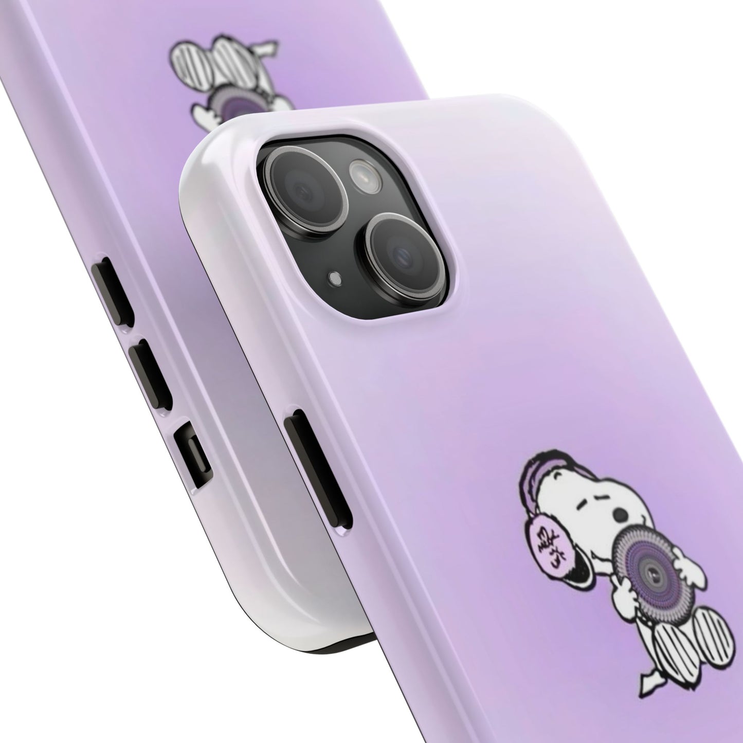 Snoopy Music Lover Phone Case, Cute Tough Phone Case, Gifts for Music Lovers, Cartoon Phone Covers, Vibrant Phone Accessories