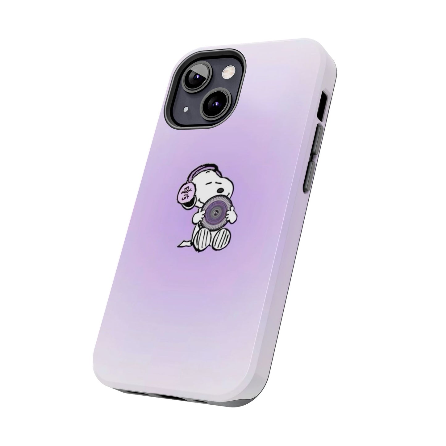 Snoopy Music Lover Phone Case, Cute Tough Phone Case, Gifts for Music Lovers, Cartoon Phone Covers, Vibrant Phone Accessories