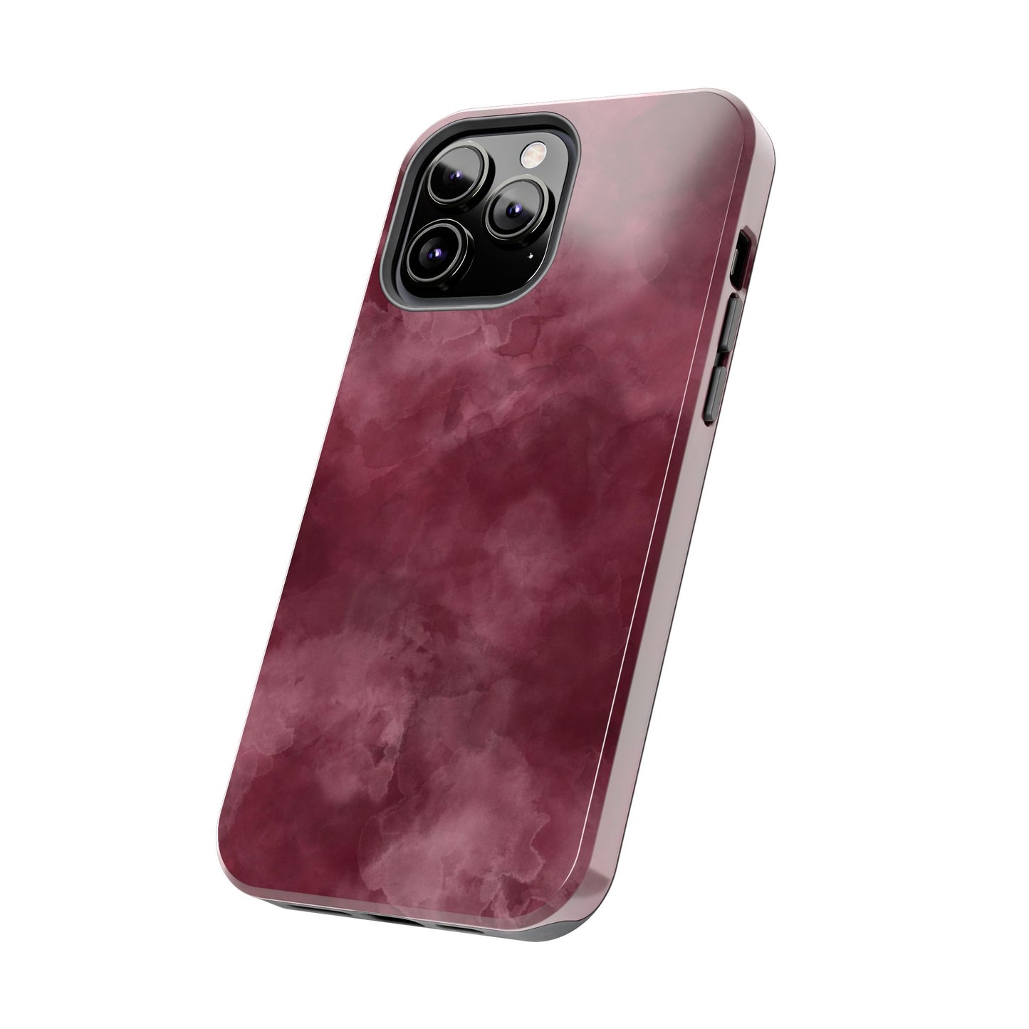 Elegant Burgundy Tough Phone Cases, Stylish Phone Cover, Durable Phone Protector, Unique Gift, Trendy Tech Accessories