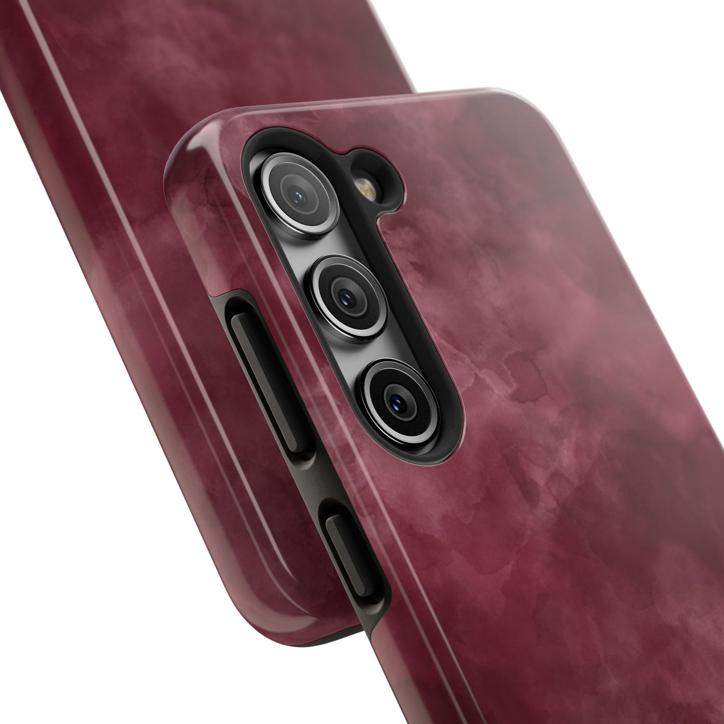 Elegant Burgundy Tough Phone Cases, Stylish Phone Cover, Durable Phone Protector, Unique Gift, Trendy Tech Accessories