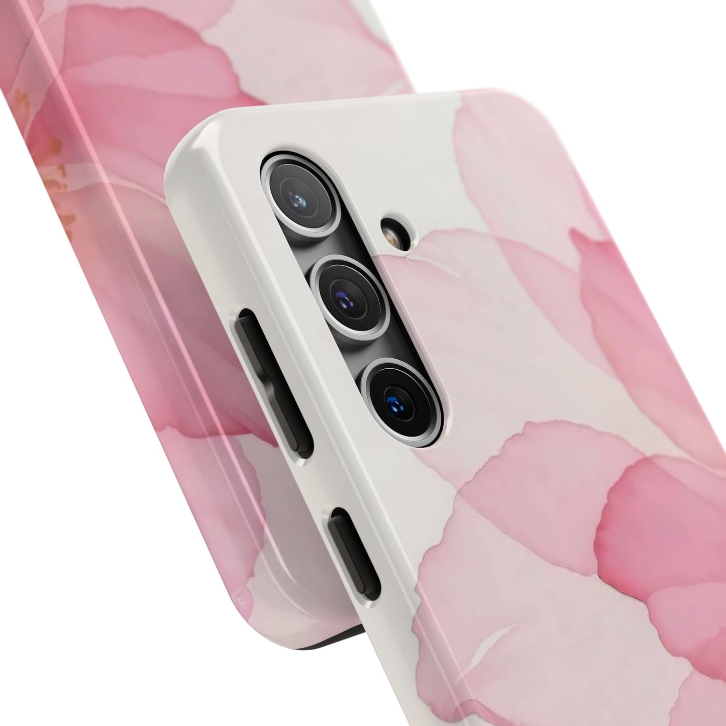 Floral Tough Phone Cases, Durable Phone Cover, Pink Flower Design, Gift for Her, Elegant Phone Accessory, Protect Your Phone