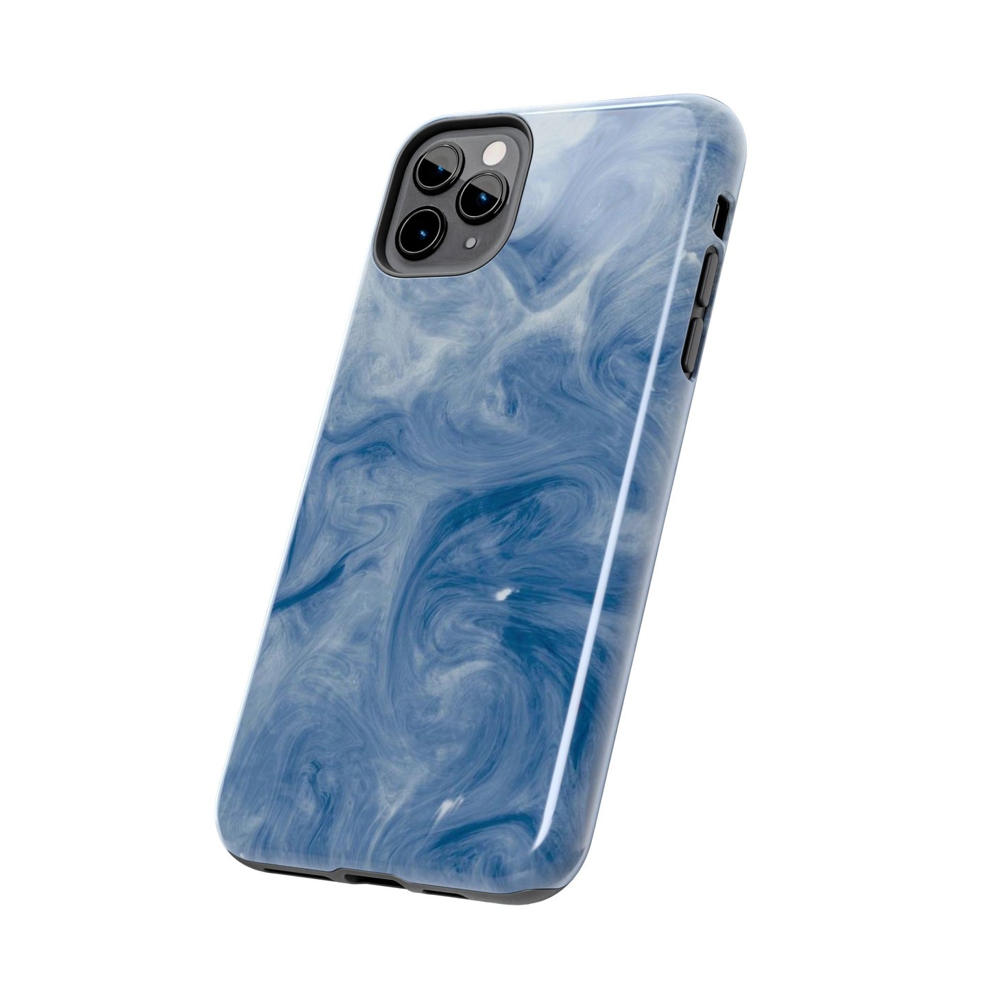 Marble Blue Tough Phone Cases, Phone Protection, Unique Design, Fashion Accessory, Gift for Her, Trendy Smartphone Cover