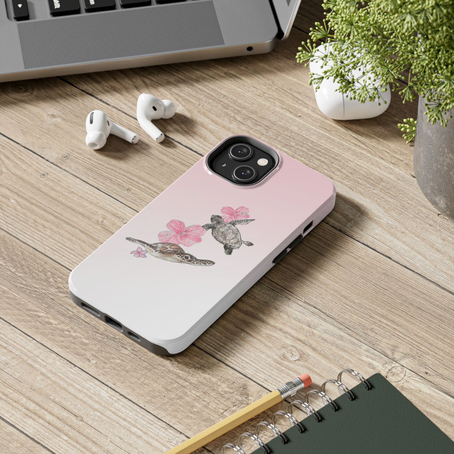 Turtle Phone Case – Tropical Tough Cover, Beach Lover Gift, Ocean Aesthetic, Durable Accessory for Summer, Fun & Functional Case