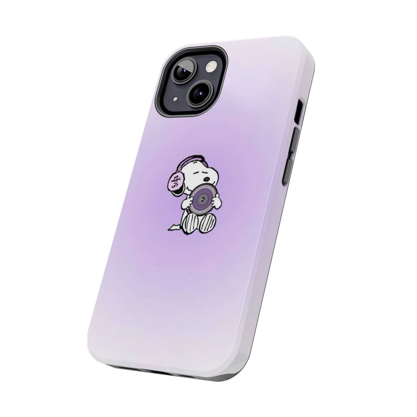 Snoopy Music Lover Phone Case, Cute Tough Phone Case, Gifts for Music Lovers, Cartoon Phone Covers, Vibrant Phone Accessories