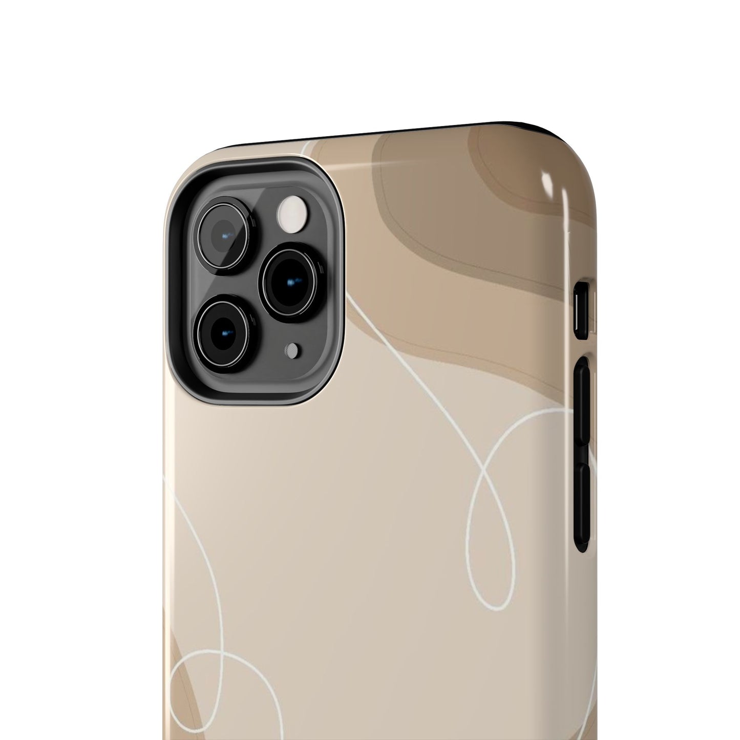 Abstract Wave Tough Phone Cases, Modern Phone Covers, Stylish Protective Cases, Gift for Her, Minimalist Design