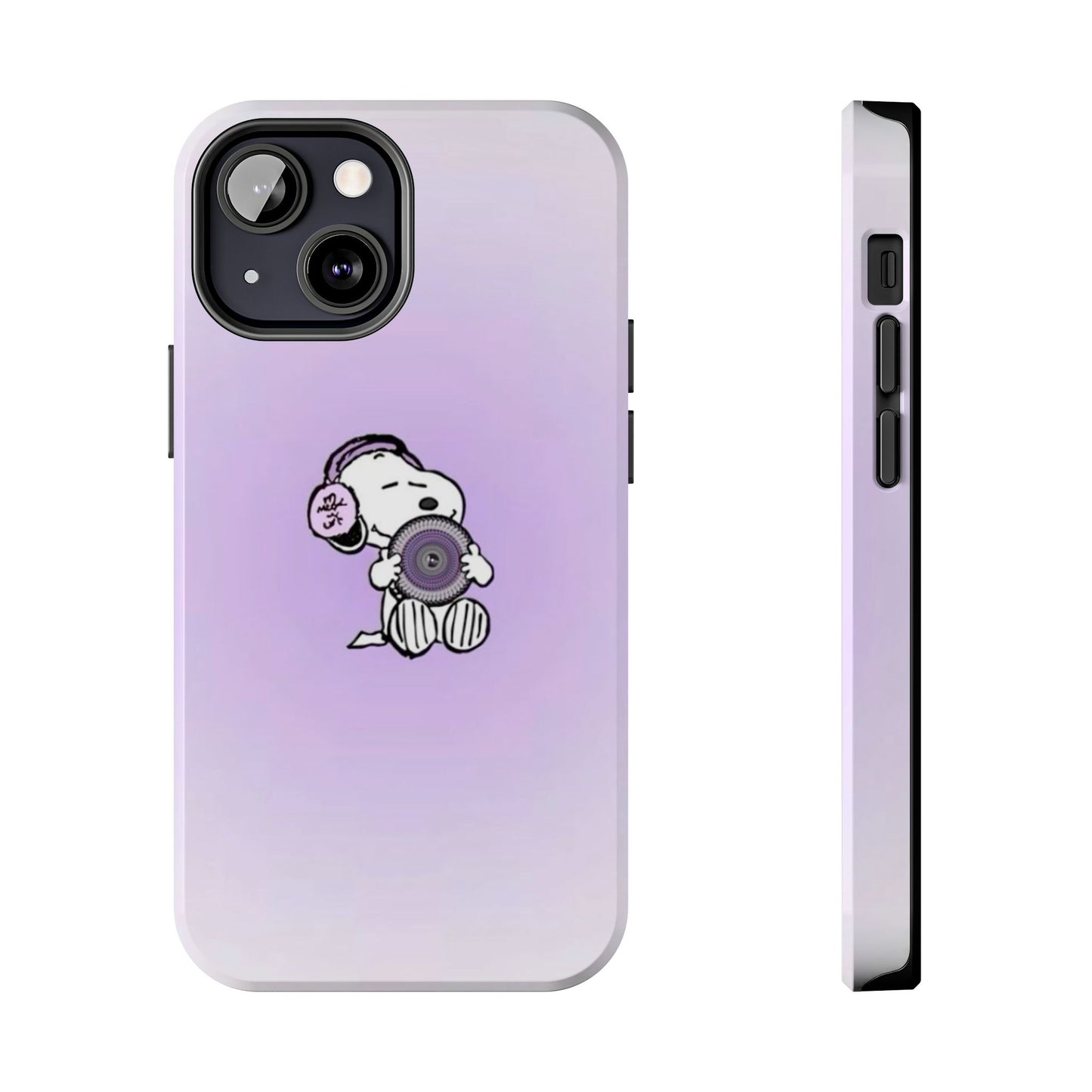 Snoopy Music Lover Phone Case, Cute Tough Phone Case, Gifts for Music Lovers, Cartoon Phone Covers, Vibrant Phone Accessories