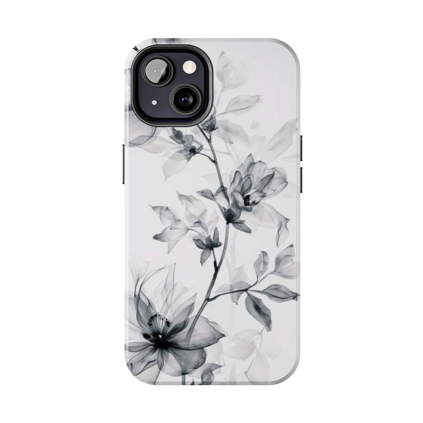 Elegant Floral Tough Phone Cases, Durable Phone Cover, Gift for Her, Protective Case, Floral Design, Stylish Accessory