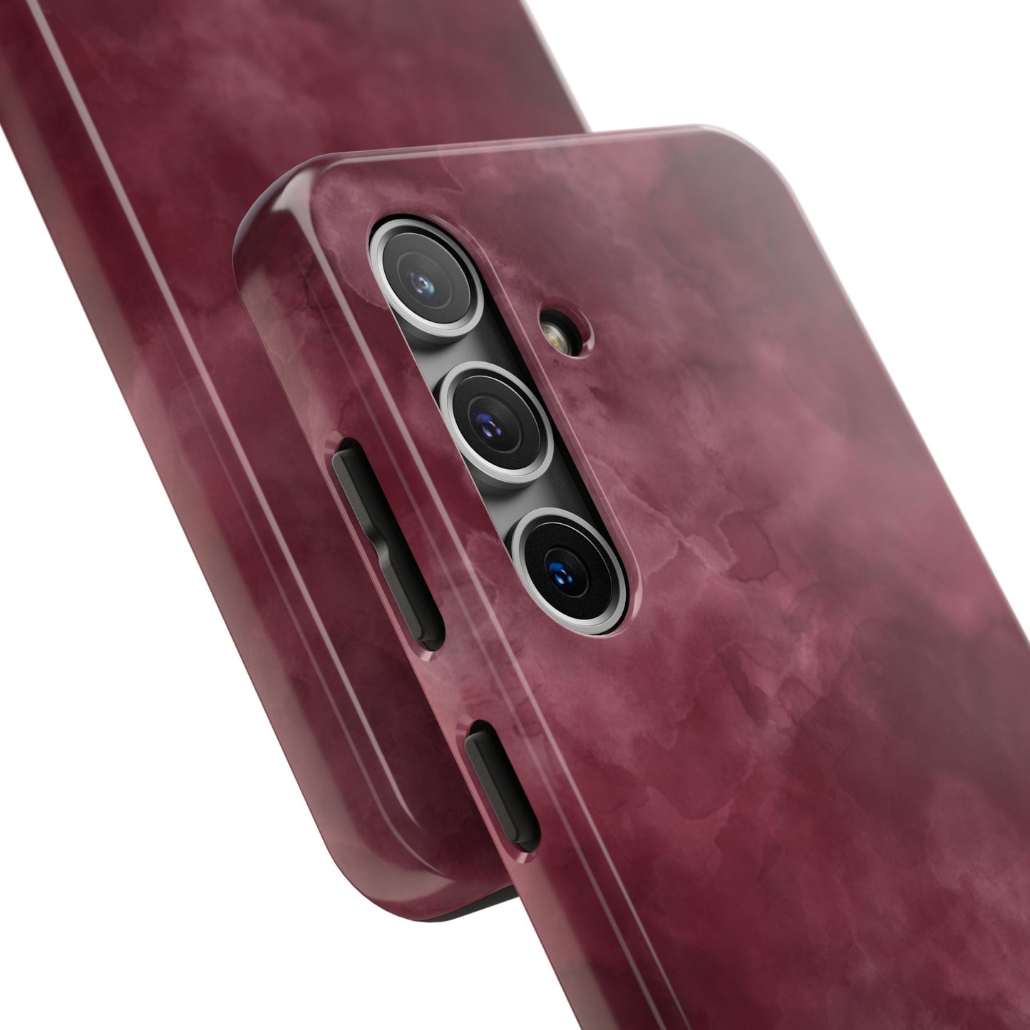 Elegant Burgundy Tough Phone Cases, Stylish Phone Cover, Durable Phone Protector, Unique Gift, Trendy Tech Accessories