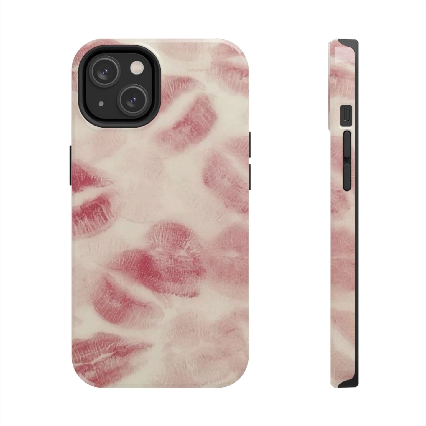 Stylish Kiss Print Phone Cases | Chic Mobile Covers for Trendy Users, Gift for Her, Protective Case, Birthday Present, Valentine's Day