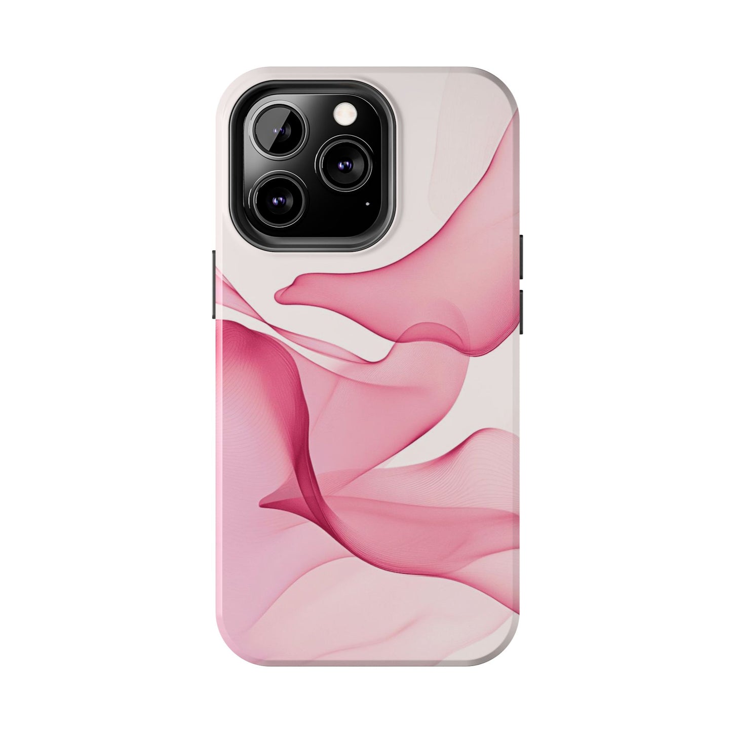 Elegant Tough Phone Cases | Stylish Shockproof Covers for Women | Trendy Gift for Birthdays, Holidays, or Any Occasion, Pink Flow Design