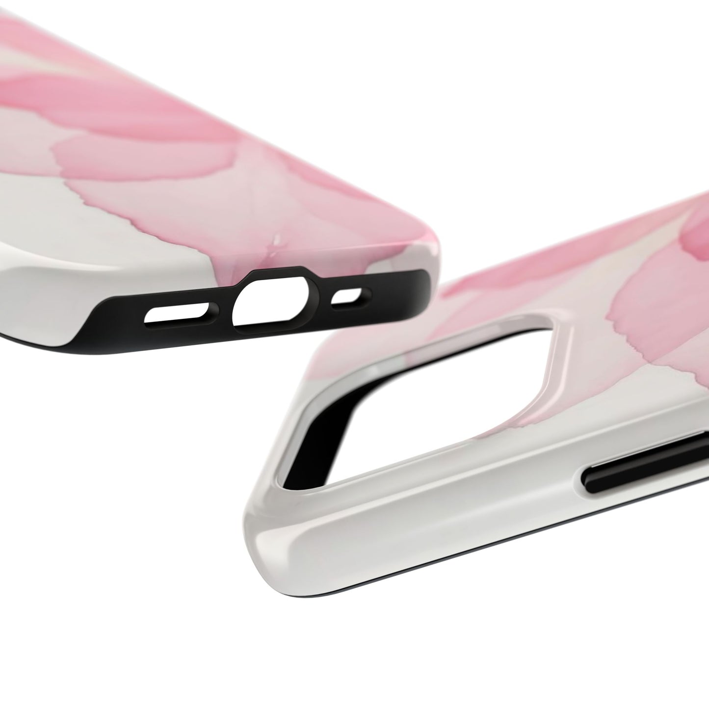 Floral Tough Phone Cases, Durable Phone Cover, Pink Flower Design, Gift for Her, Elegant Phone Accessory, Protect Your Phone