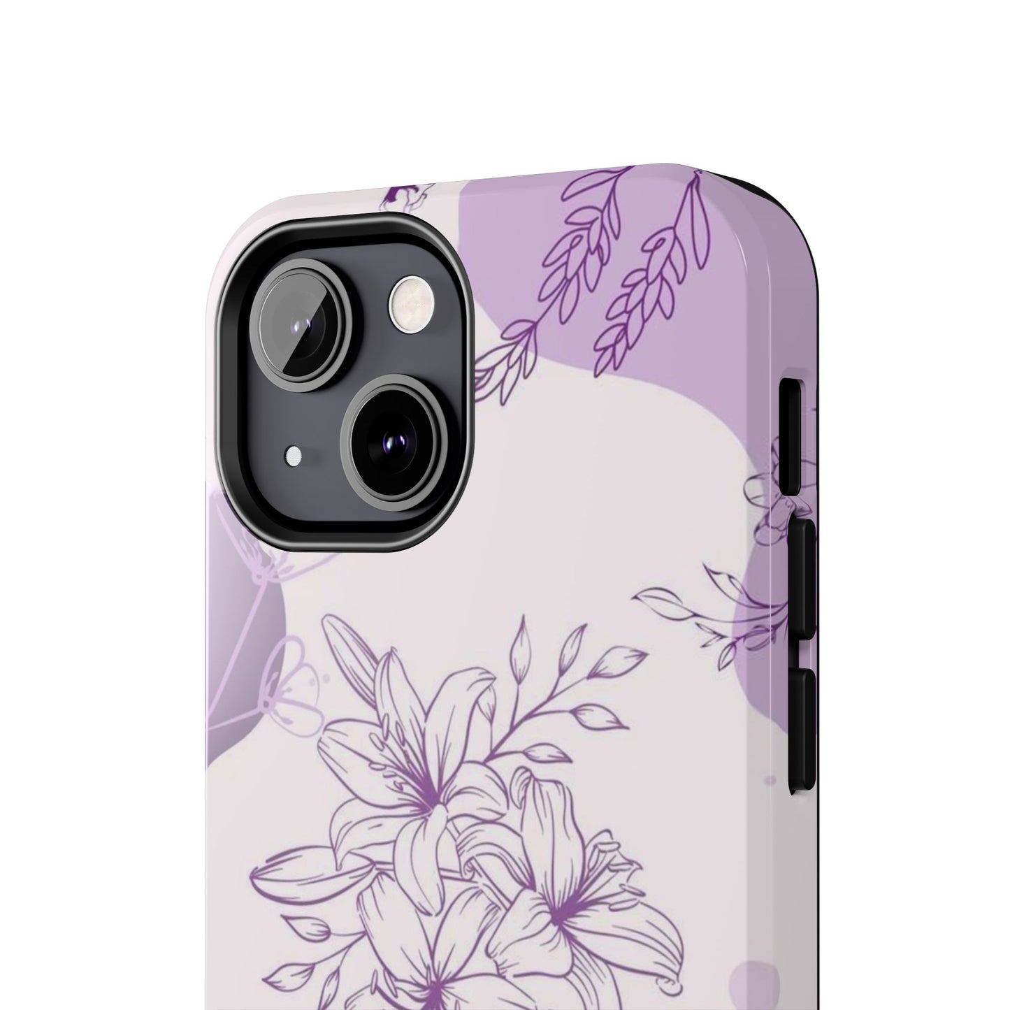 Stylish Floral Tough Phone Cases - Durable Floral Design for Women, Gift for Her, Phone Protection, Nature-Inspired Tech Accessories