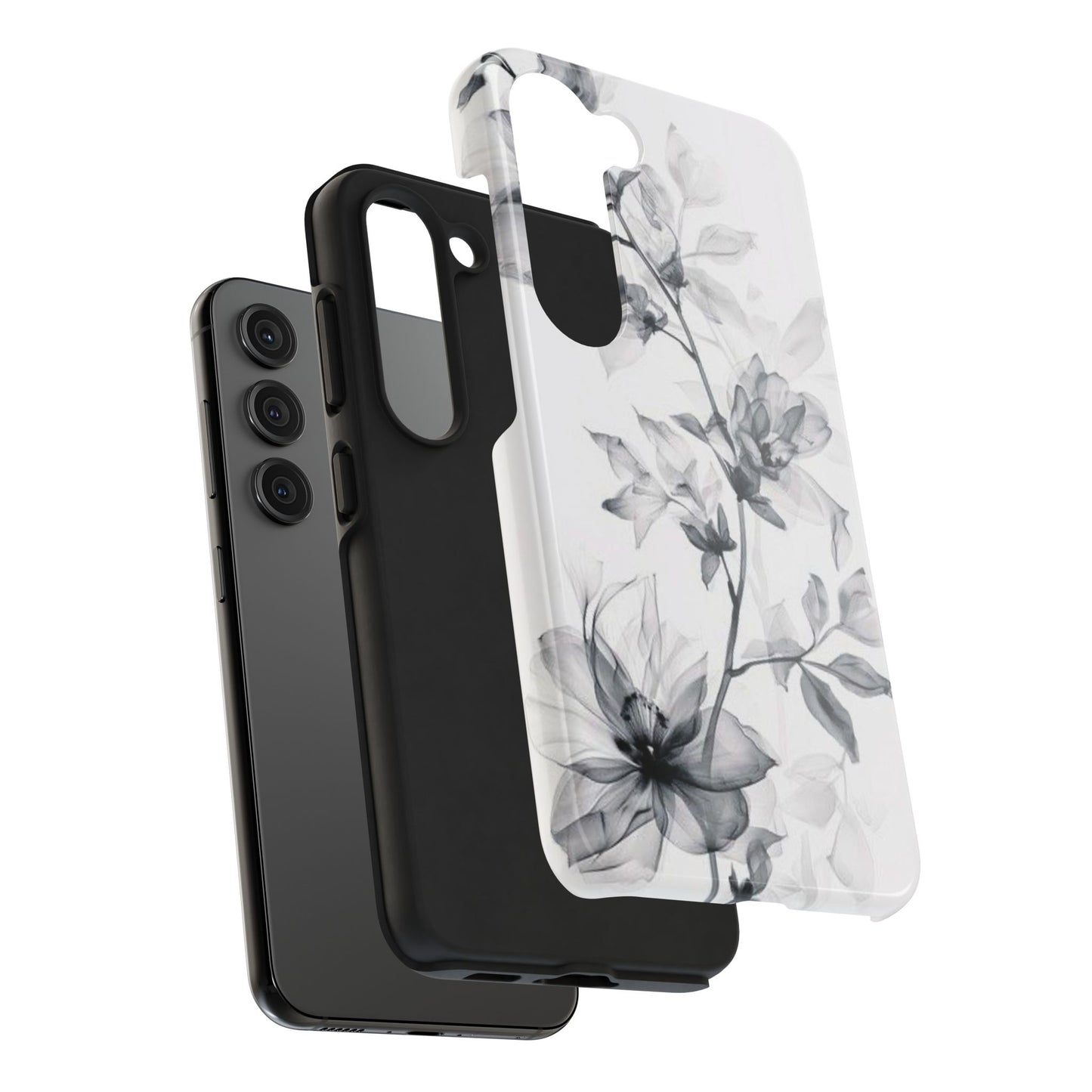 Elegant Floral Tough Phone Cases, Durable Phone Cover, Gift for Her, Protective Case, Floral Design, Stylish Accessory