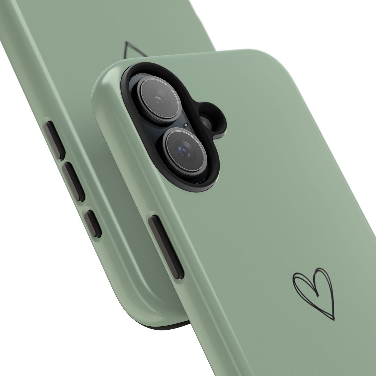 Stylish Tough Phone Cases with Heart Design, Cute Mobile Covers, Unique Gifts for Him/Her, Durable Accessories, Birthday/Friends/Valentine's