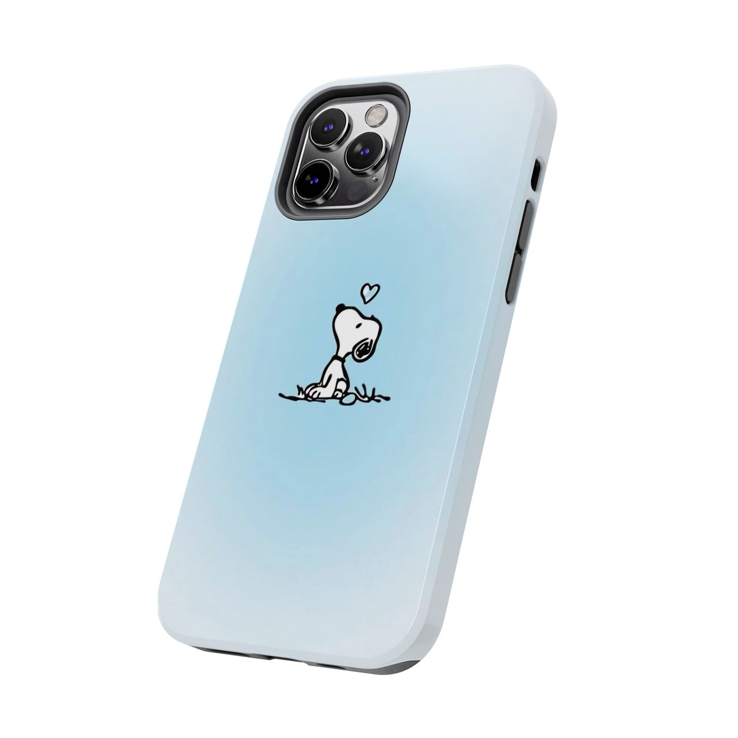 Snoopy Love Tough Phone Cases, Durable Phone Covers for Dog Lovers, Cute Gift for Birthdays, Valentine's Day, Pet Enthusiasts