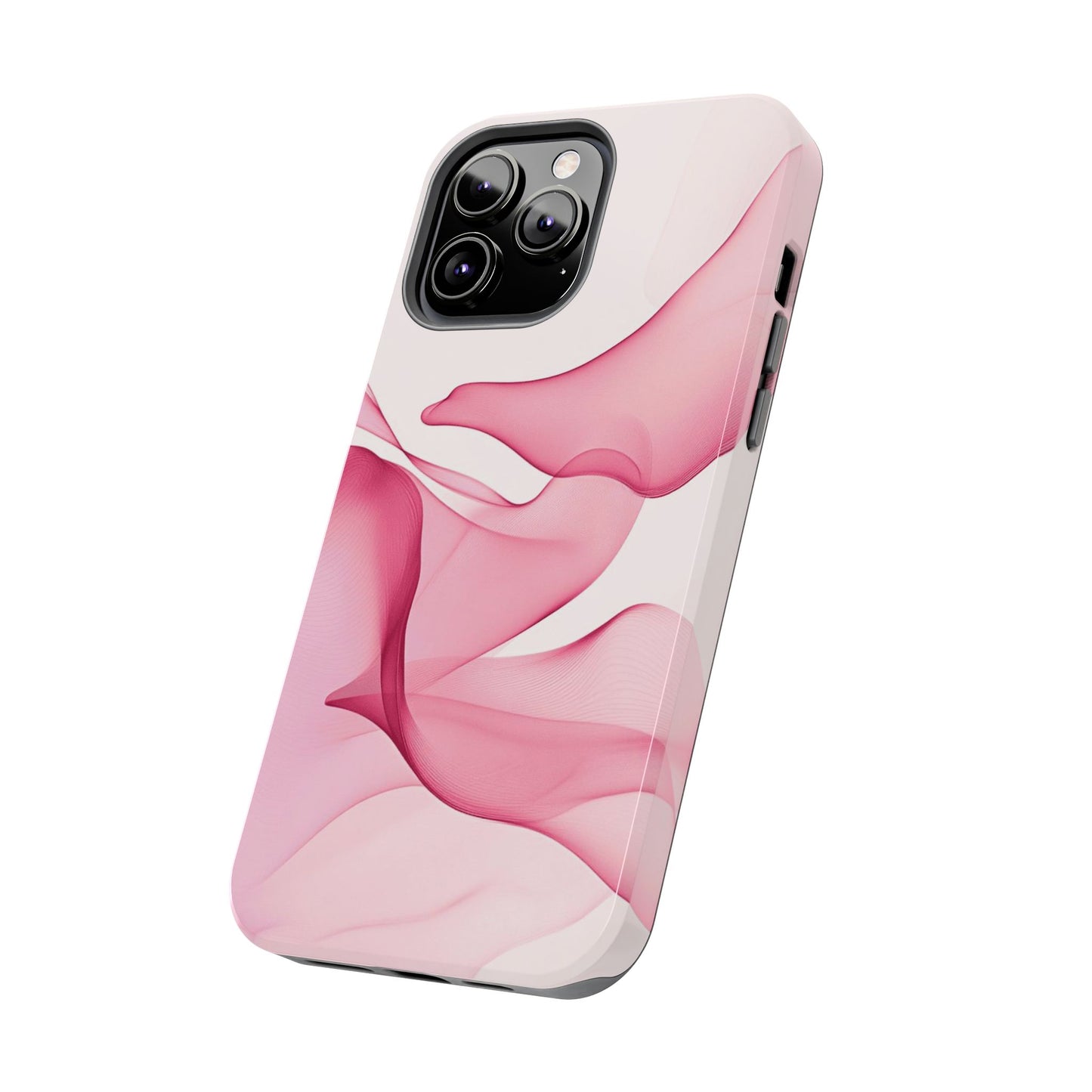 Elegant Tough Phone Cases | Stylish Shockproof Covers for Women | Trendy Gift for Birthdays, Holidays, or Any Occasion, Pink Flow Design