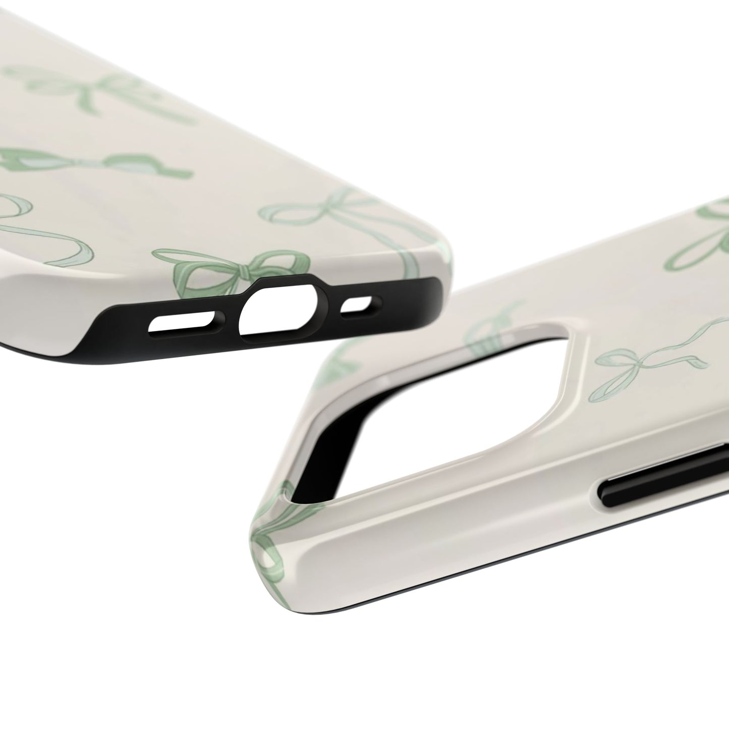 Delicate Bow Phone Cases, Floral Phone Covers, Cute Tech Accessories, Gift for Her, Pastel Aesthetic, Birthday Gifts