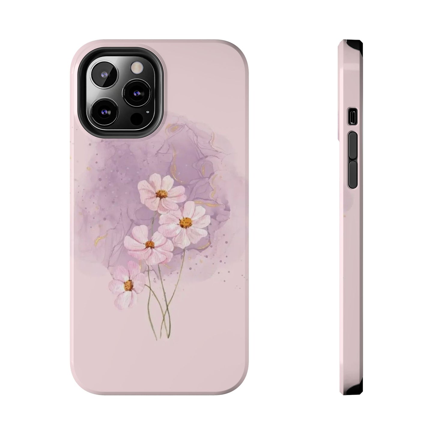 Floral Tough Phone Cases, Protective Phone Cover, Flower Design Case, Stylish Gift for Her, Mother’s Day, Birthday Present