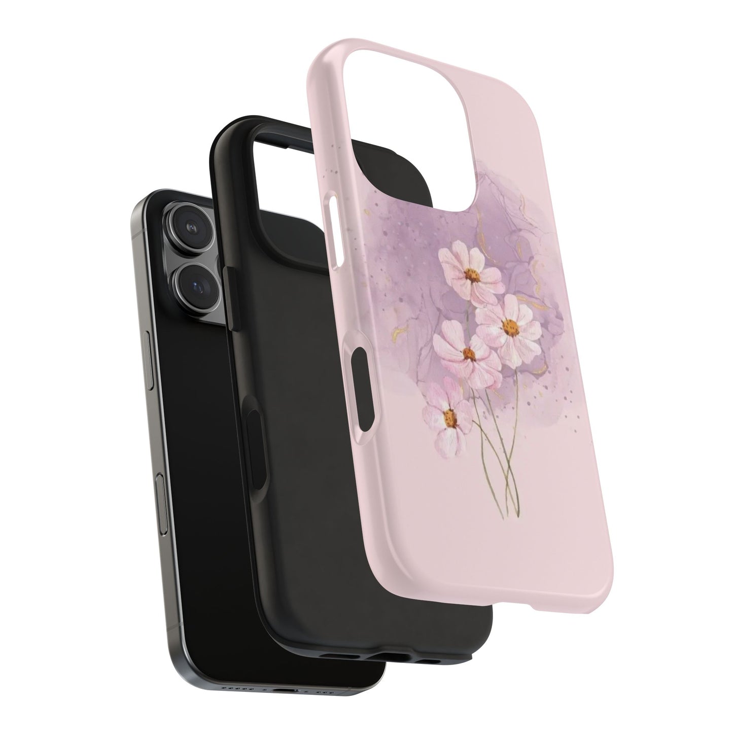 Floral Tough Phone Cases, Protective Phone Cover, Flower Design Case, Stylish Gift for Her, Mother’s Day, Birthday Present