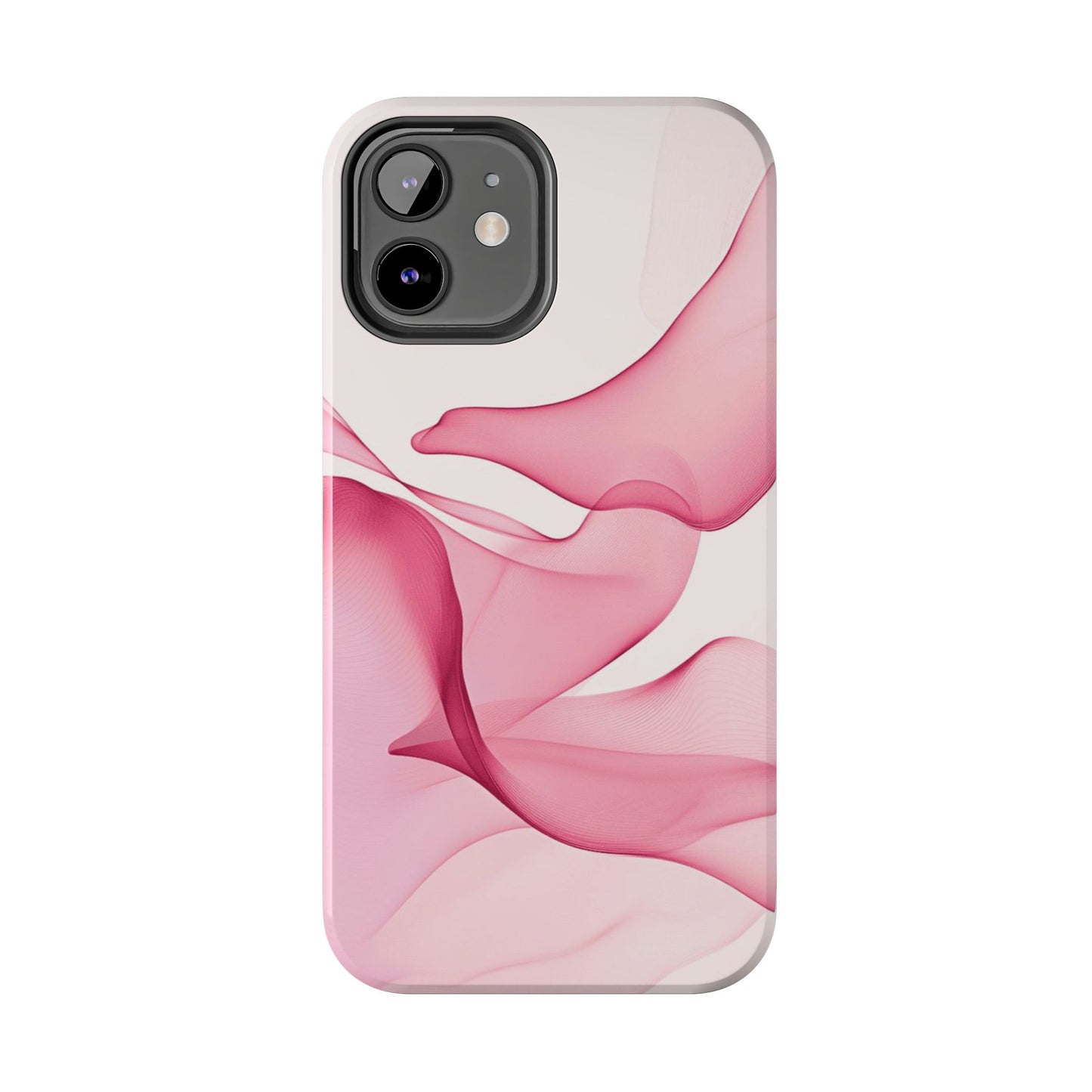 Elegant Tough Phone Cases | Stylish Shockproof Covers for Women | Trendy Gift for Birthdays, Holidays, or Any Occasion, Pink Flow Design