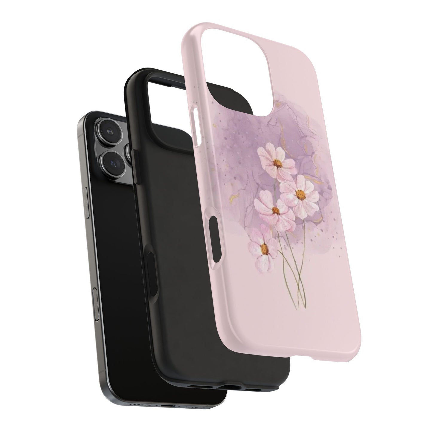 Floral Tough Phone Cases, Protective Phone Cover, Flower Design Case, Stylish Gift for Her, Mother’s Day, Birthday Present