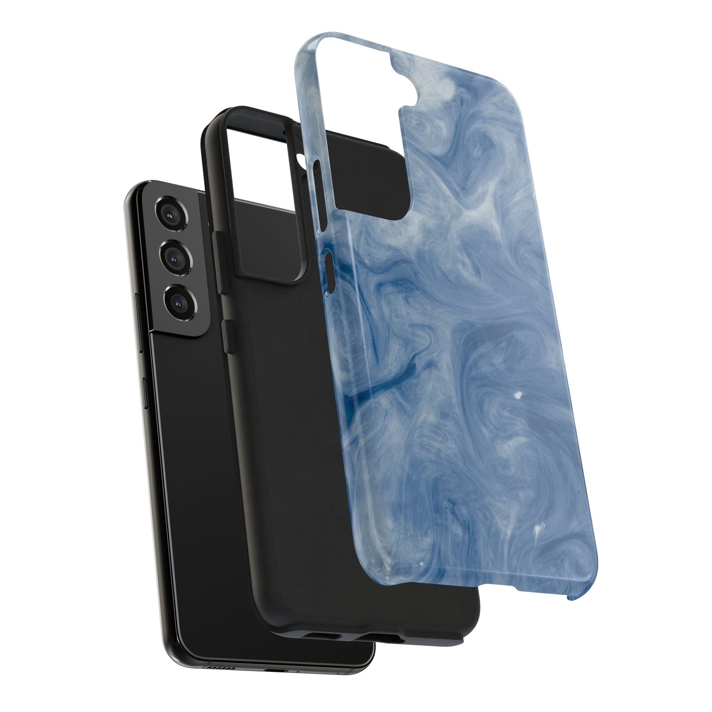 Marble Blue Tough Phone Cases, Phone Protection, Unique Design, Fashion Accessory, Gift for Her, Trendy Smartphone Cover